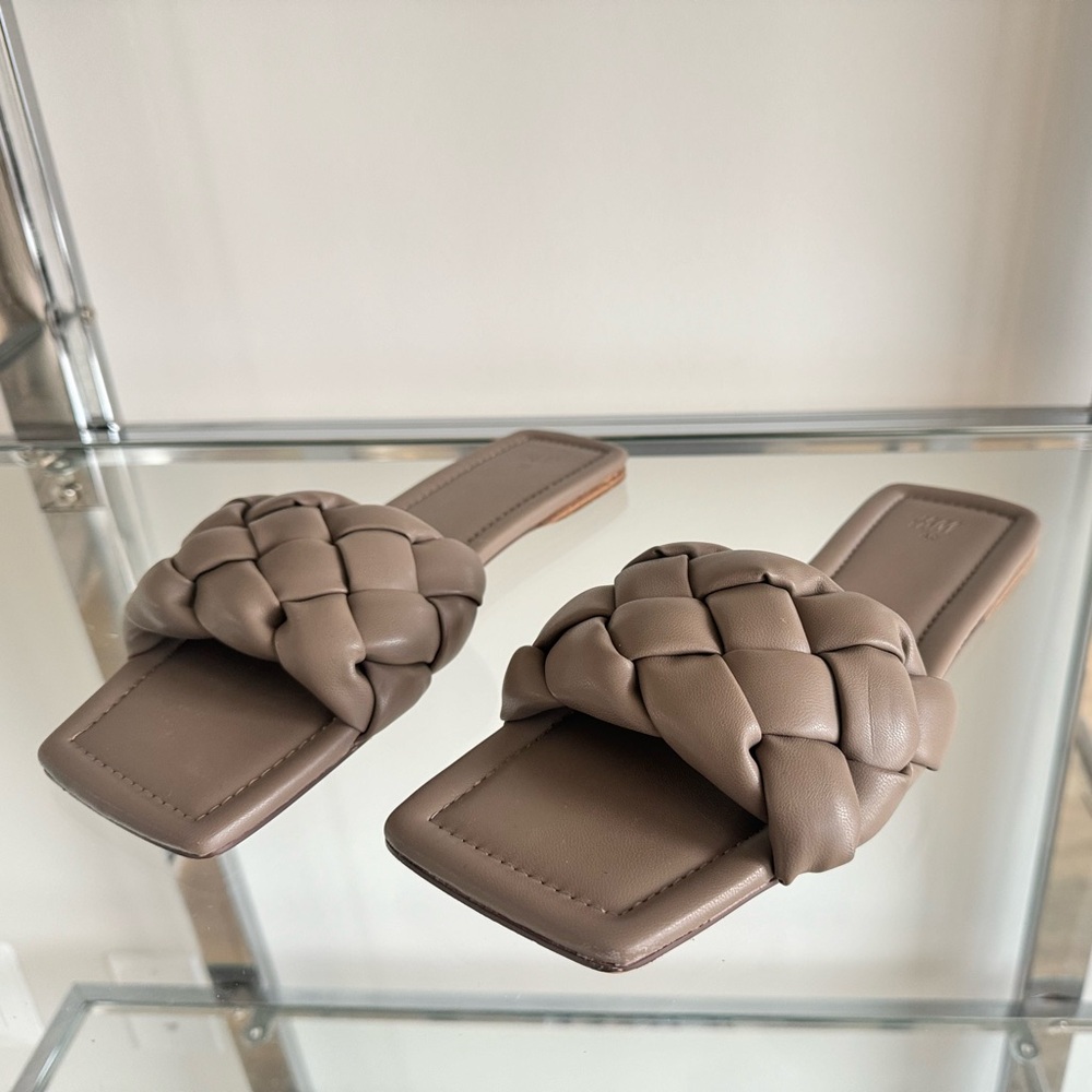H&M Taupe Braided Women's Sandals